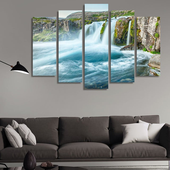 Waterfall in the Western Fjords