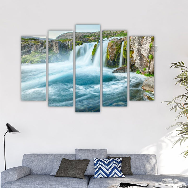 Waterfall in the Western Fjords