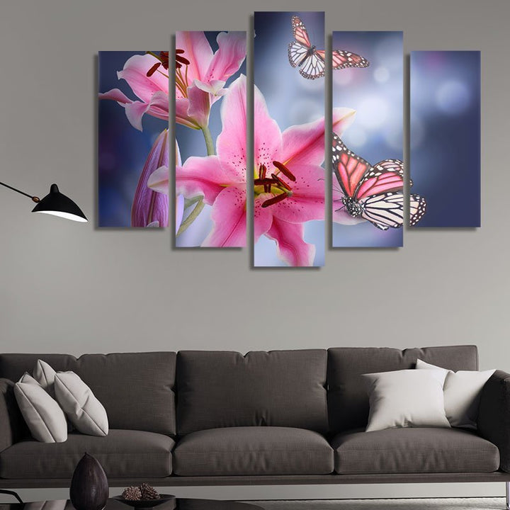 Lilies and Butterflies