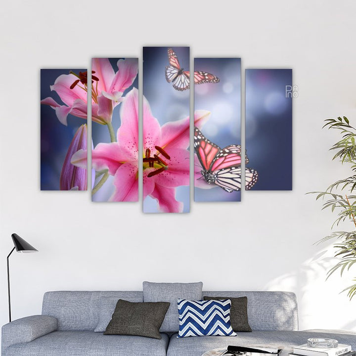 Lilies and Butterflies