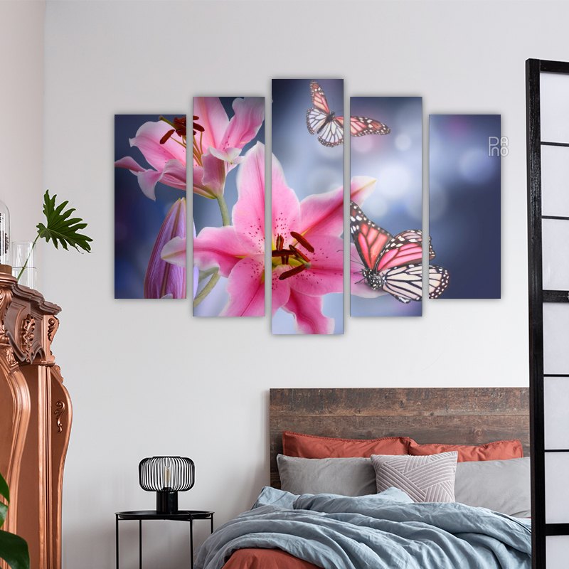 Lilies and Butterflies