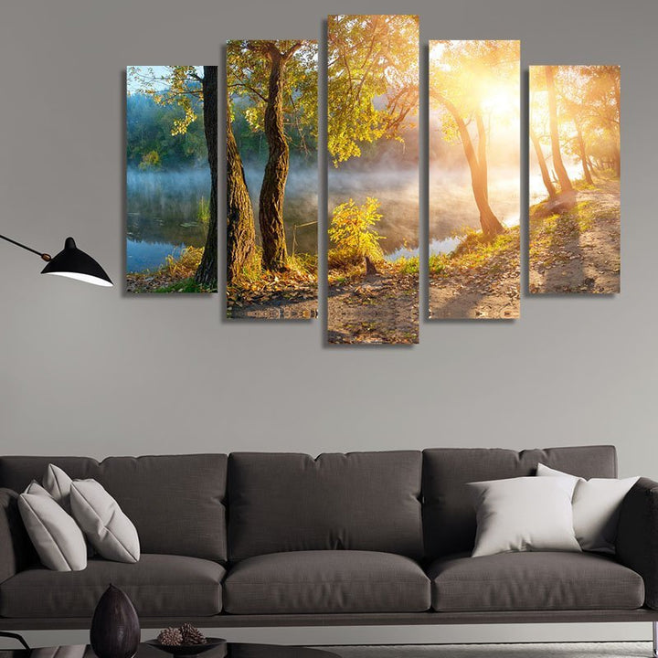 Waldsonnenaufgang