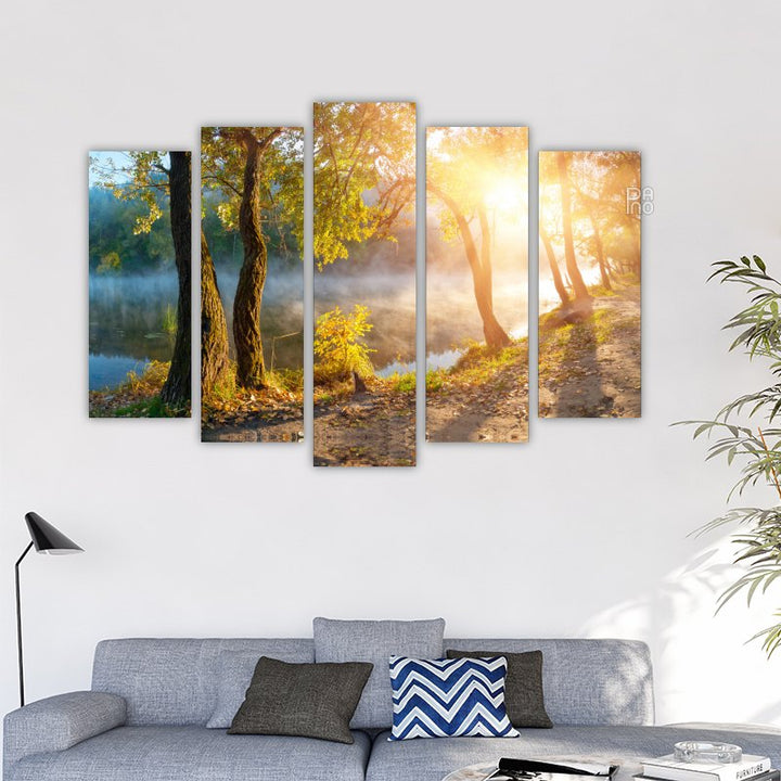 Waldsonnenaufgang