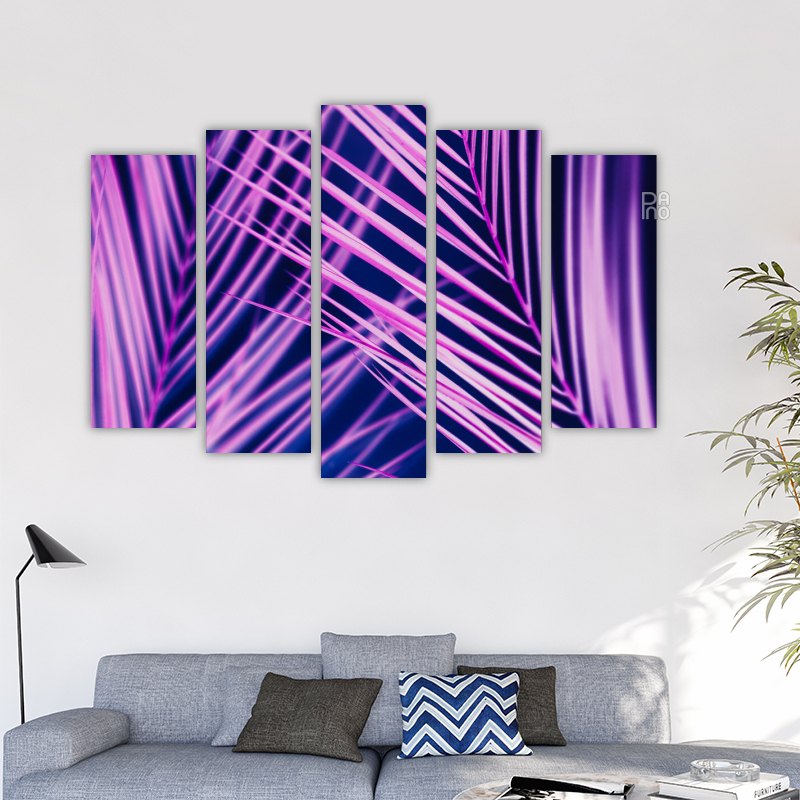 Frunze de palmier roz
