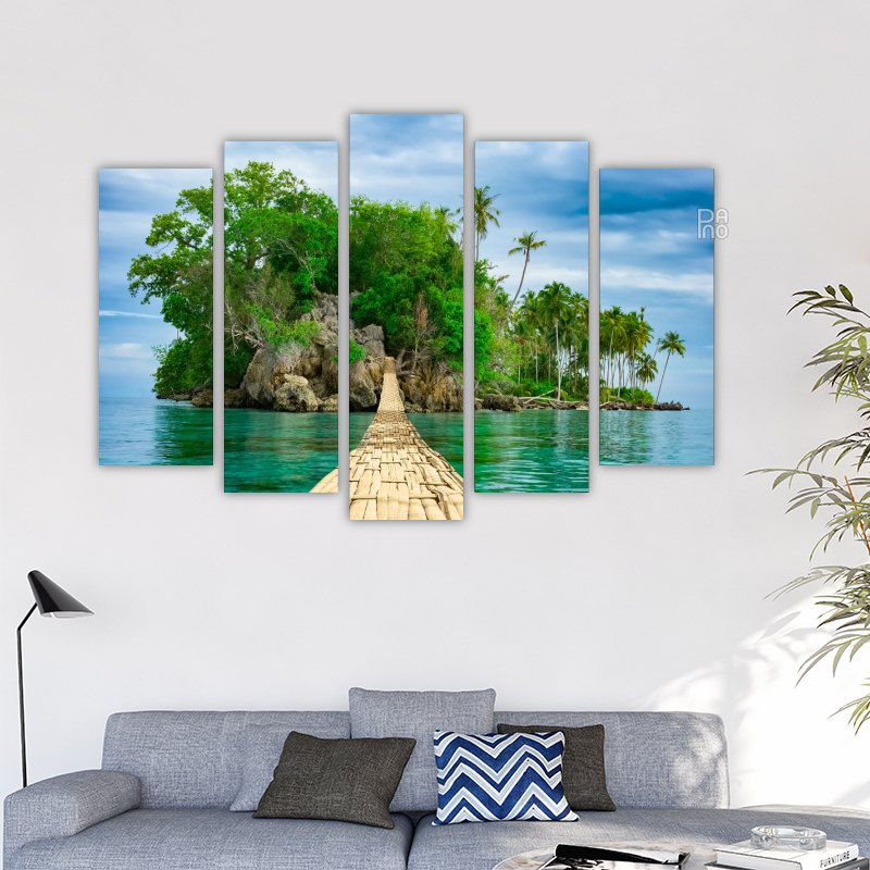 Path to a palm island