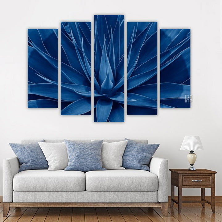 Blooming blue leaves