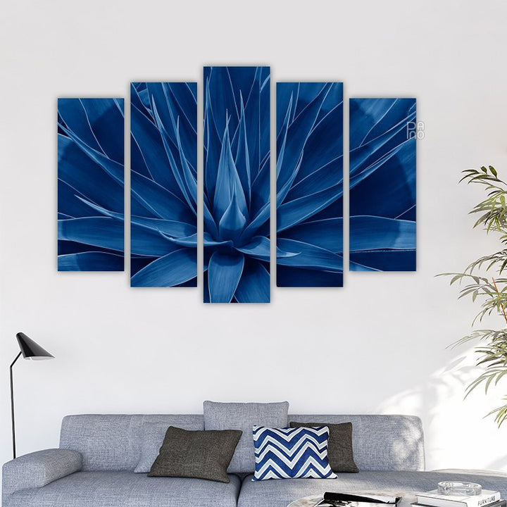 Blooming blue leaves