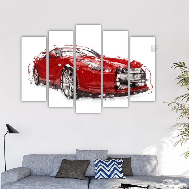 Sports car illustration