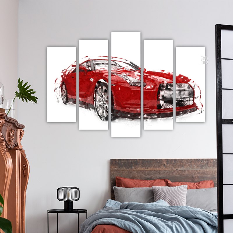 Sports car illustration