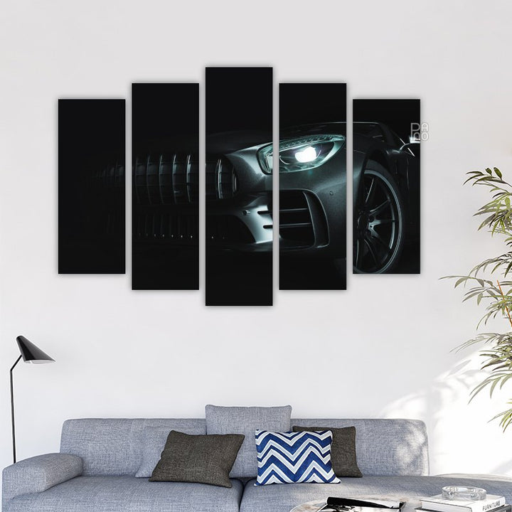 Schwarzes Luxusauto