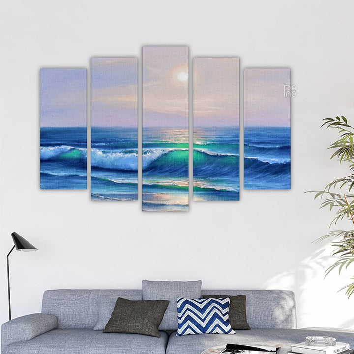 Oil painting of the sea