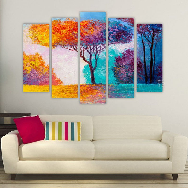 Colorful autumn forest