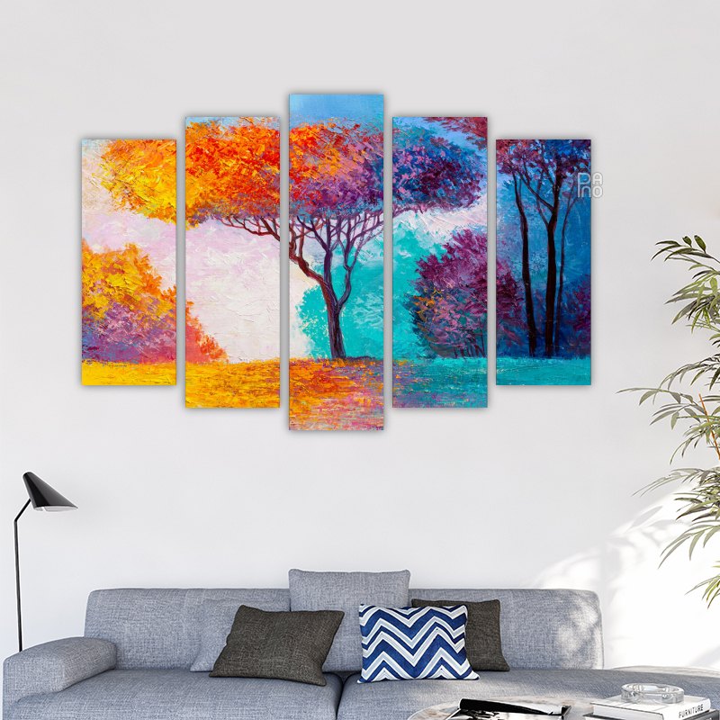 Colorful autumn forest