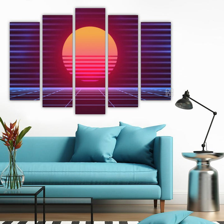 Retro neon background