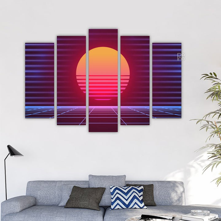 Retro neon background