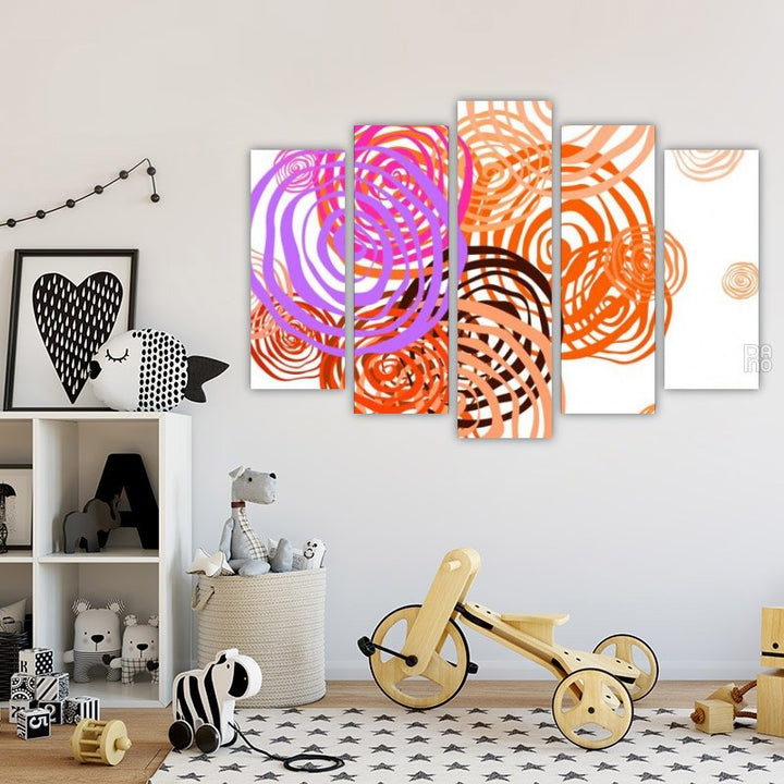 Abstract illustration with flowers