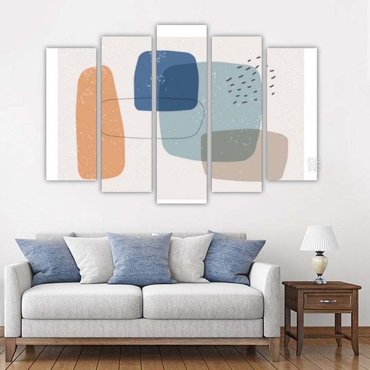 Minimalist design with abstract shapes