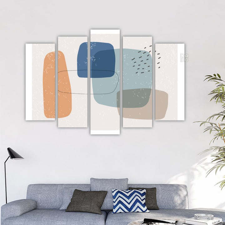 Minimalist design with abstract shapes