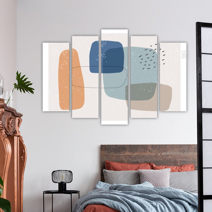 Minimalist design with abstract shapes