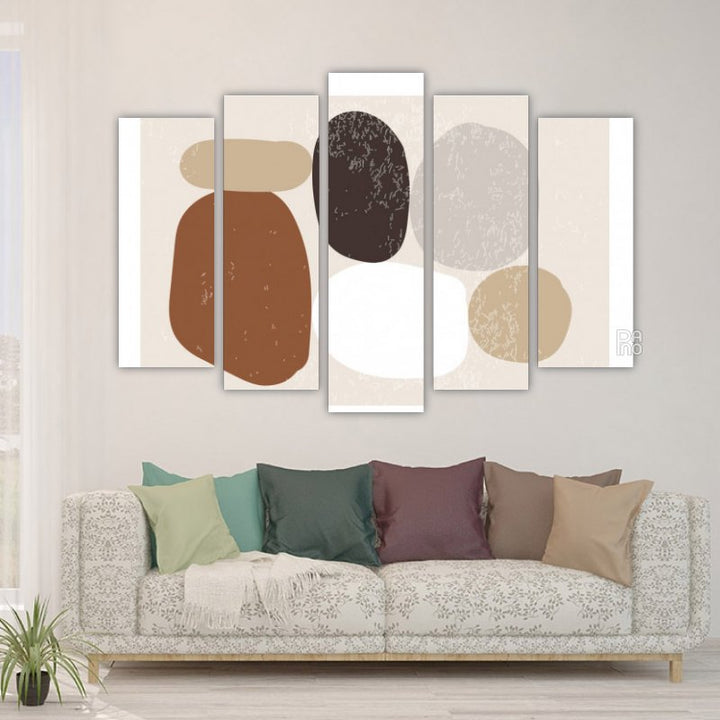 Abstract composition of organic shapes