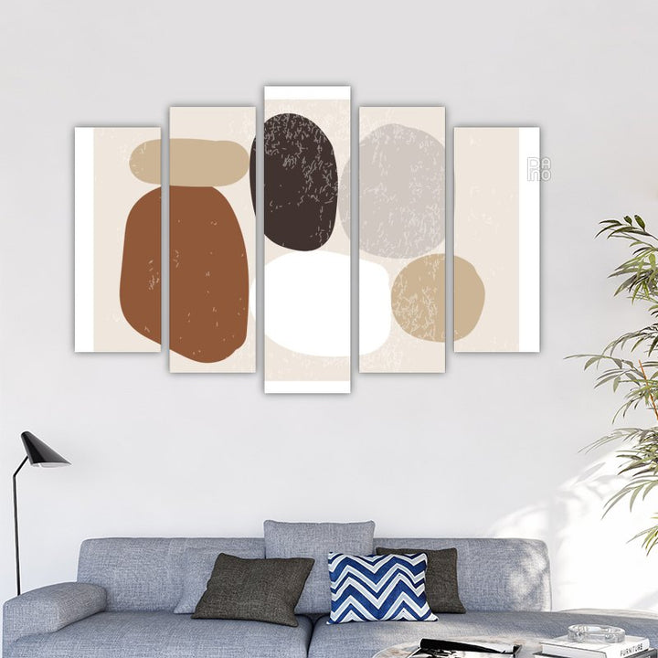 Abstract composition of organic shapes
