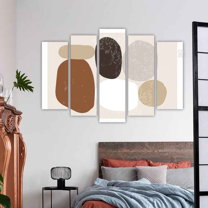 Abstract composition of organic shapes