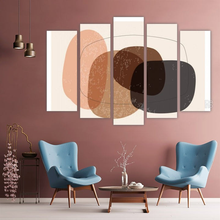 Abstract organic shapes