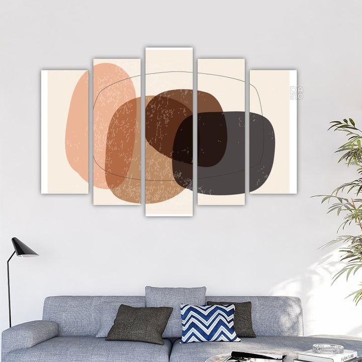 Abstract organic shapes