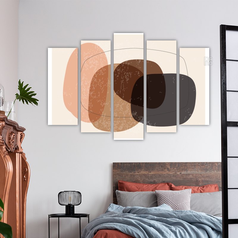 Abstract organic shapes