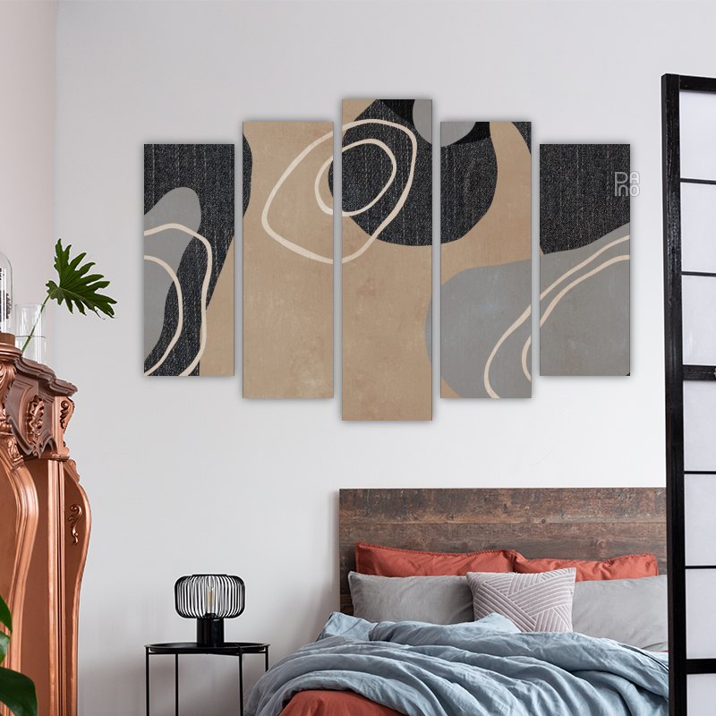Abstract rounded shapes