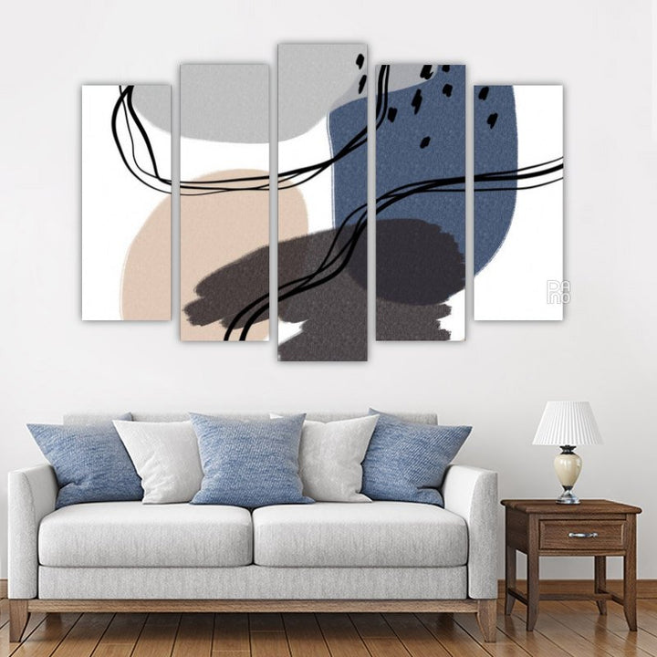 Pastel and geometric shapes
