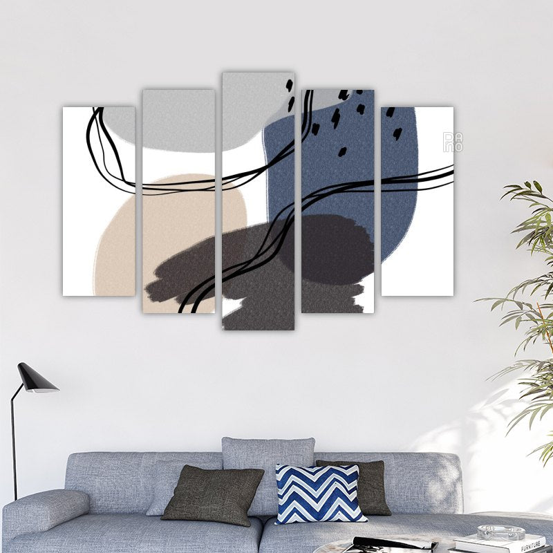 Pastel and geometric shapes