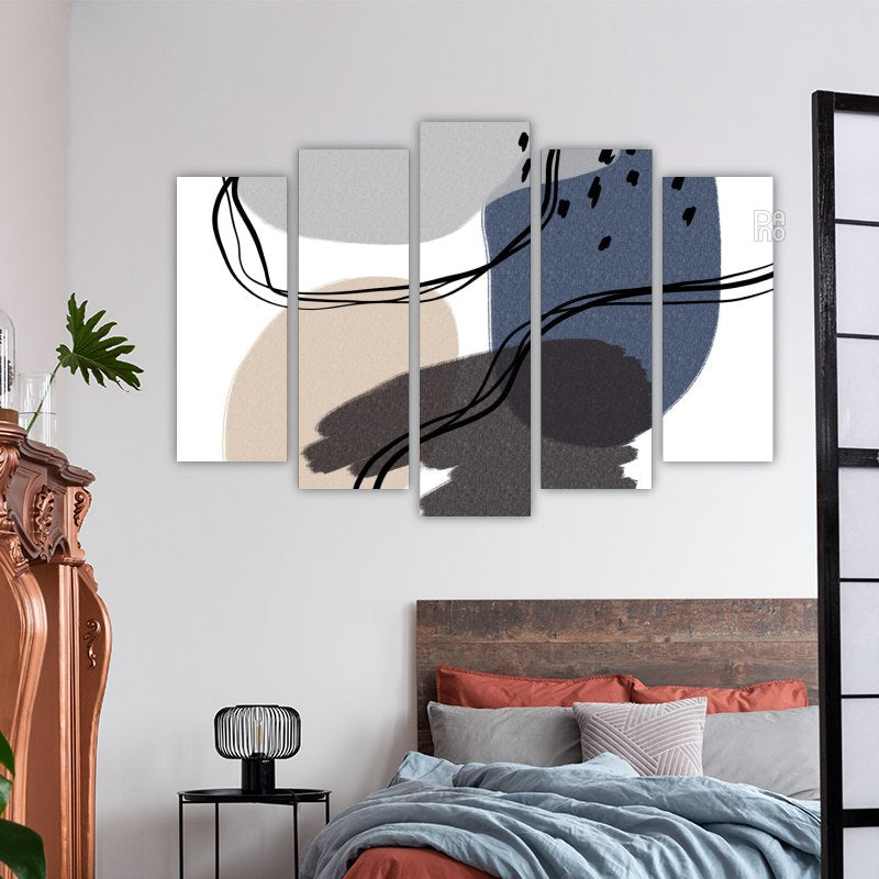 Pastel and geometric shapes