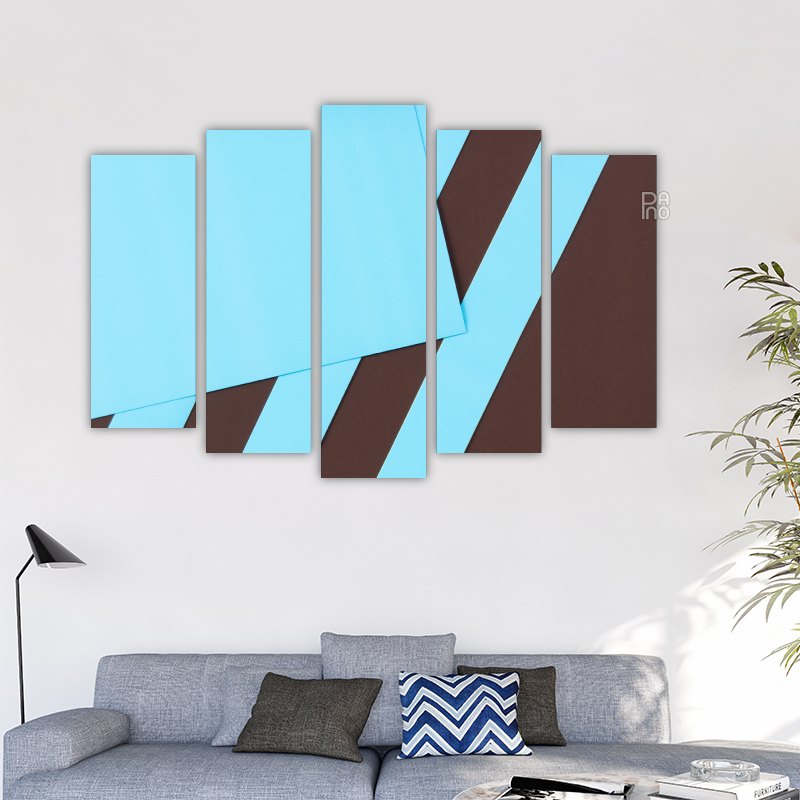 Abstract Blue Lines