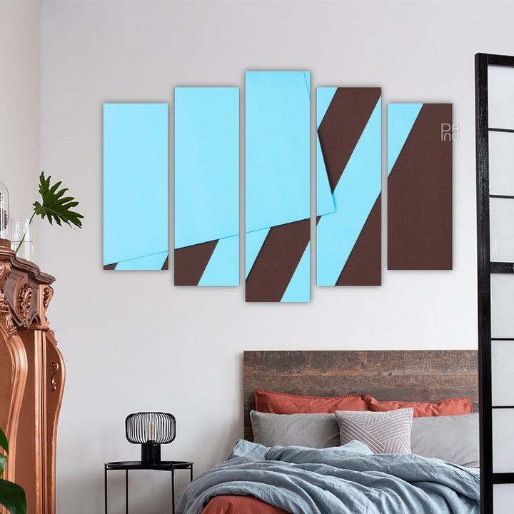 Abstract Blue Lines