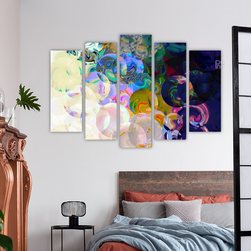 Abstract Colorful Bubbles