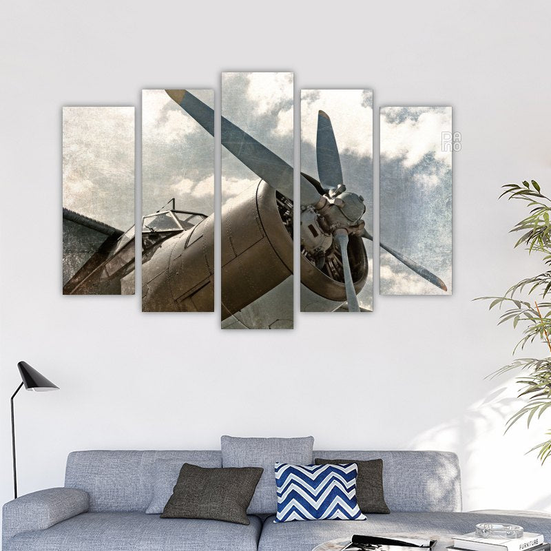 Retro airplane