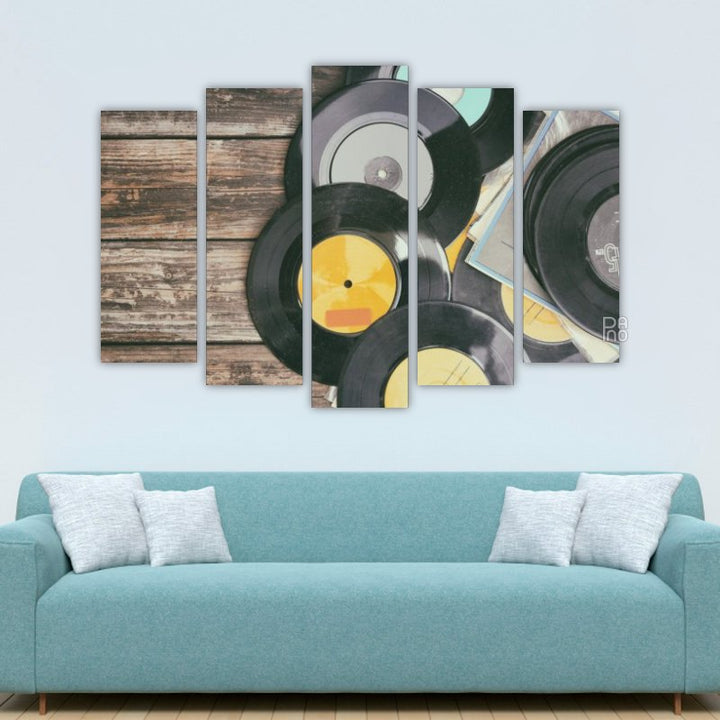 Vintage gramophone records