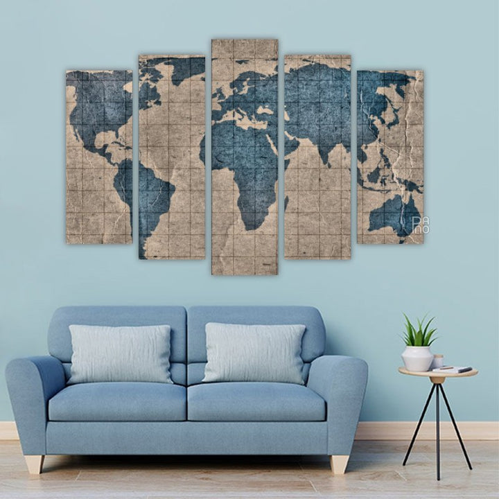 World map in antique style