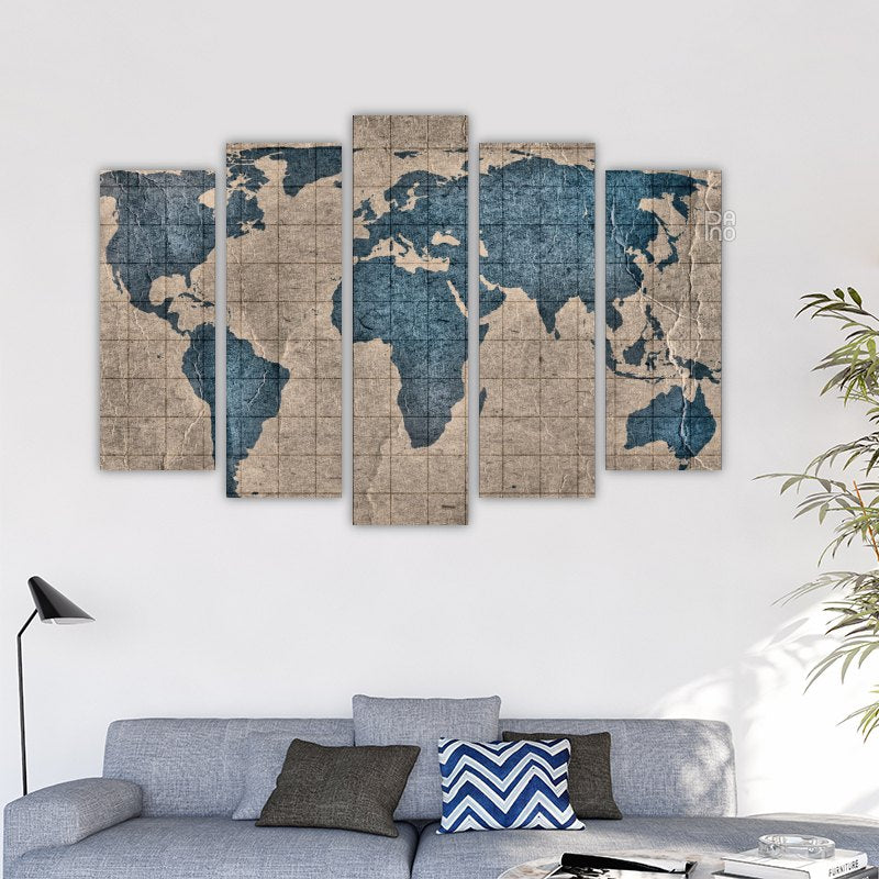 World map in antique style