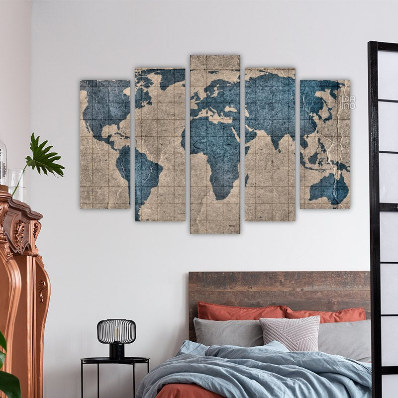 World map in antique style