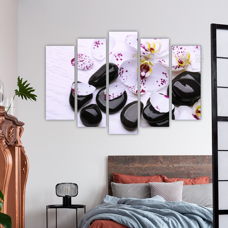 Orchids and Zen Stones
