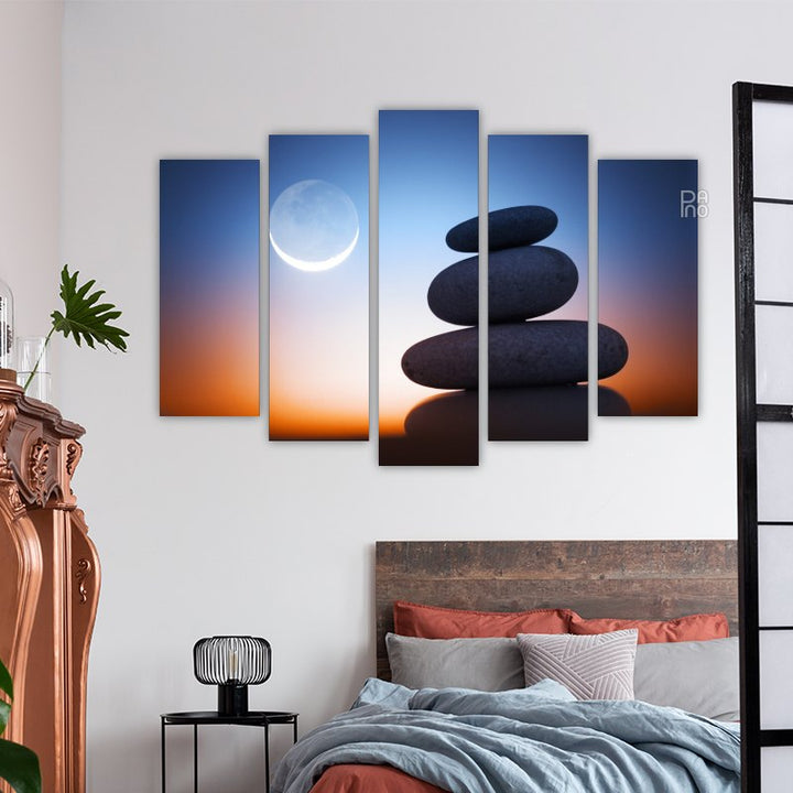 Zen Stones at Night