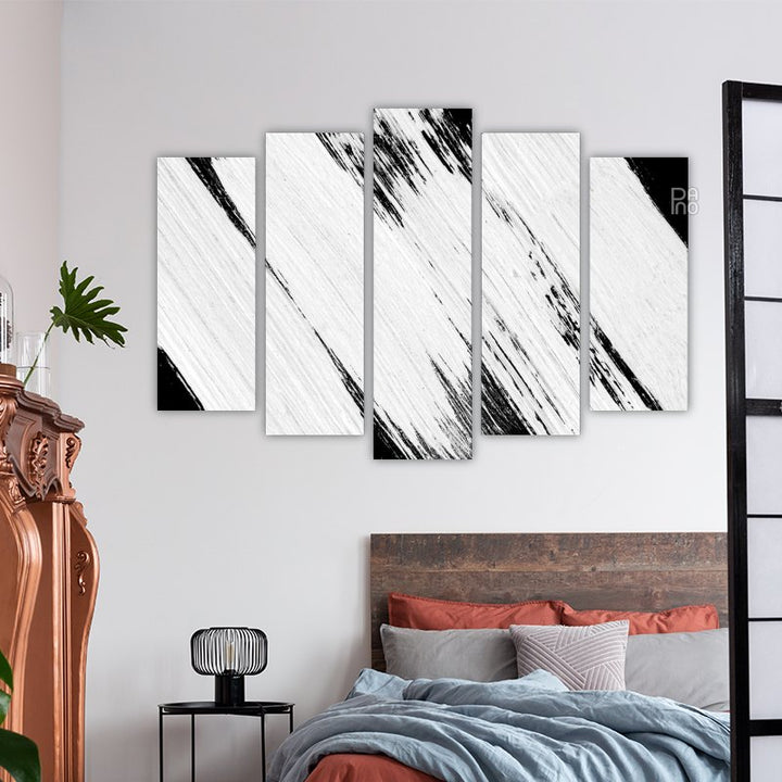 Black and white brush background