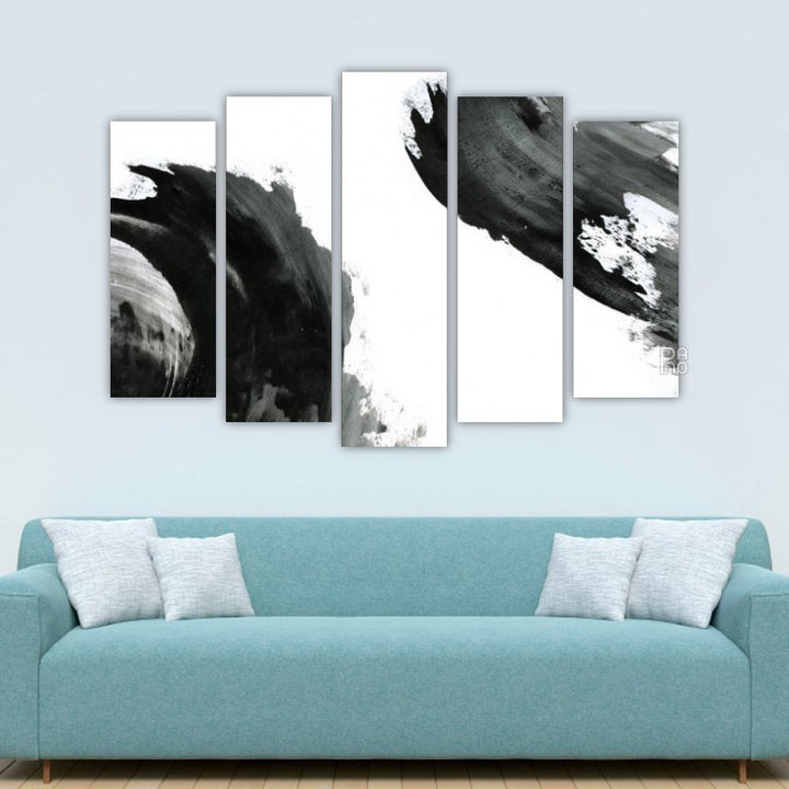 Abstract ink brush background
