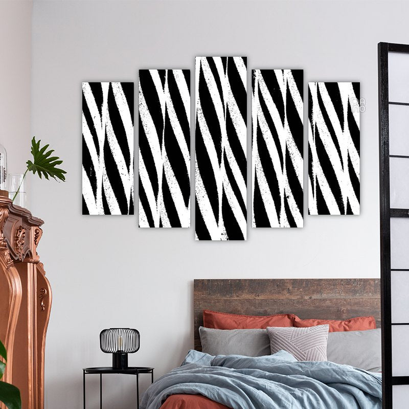 Abstract black and white background
