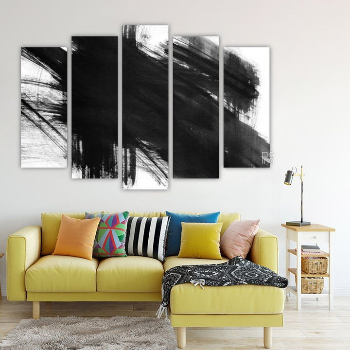 Abstract black and white background