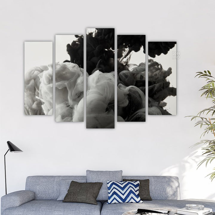 Black and white smoke texture