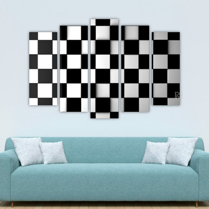 Black and white cubes