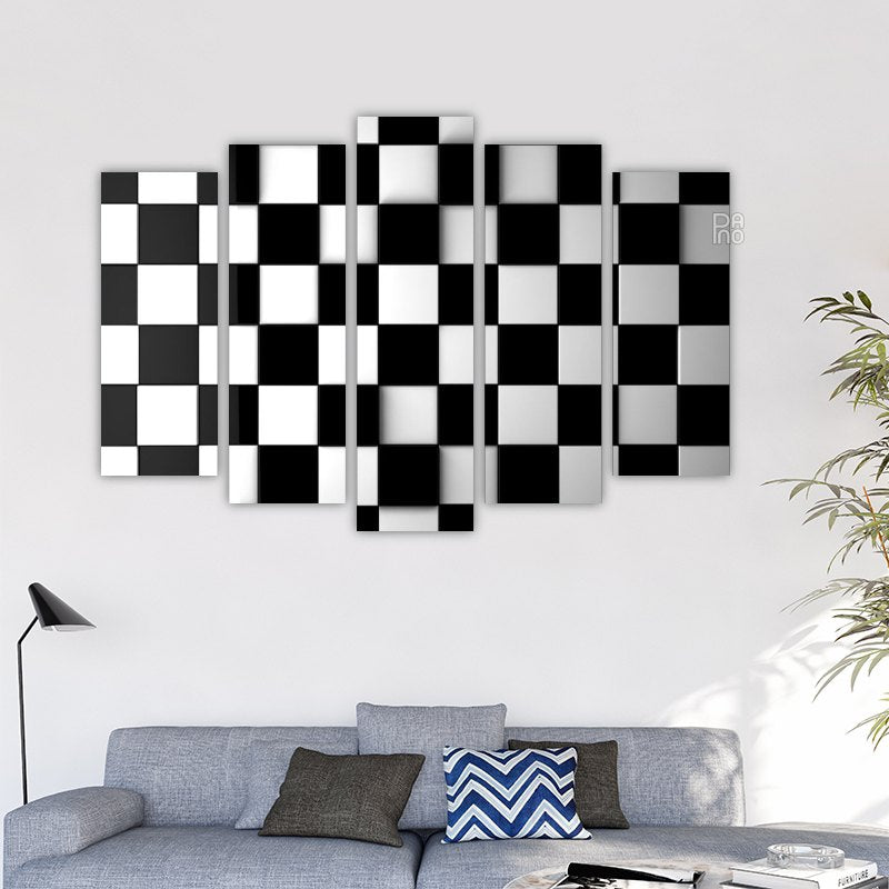 Black and white cubes